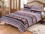 King Size 3 pc Borrego comforter set with southwest design.