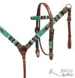 NEW Beaded headstall and breast collar set.