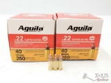 New In Box 500 Rounds Of Aguila .22 Super Extra 40 Grain