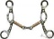 Showman? brown steel sliding gag bit with engraved silver accents on 7