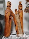 2 Wooden Sculptures By Leonardo Salazar