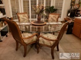 Dinning Room Table, 4 Chairs and Lazy susan