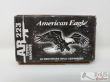 20 Rounds Of American Eagle REM 50 Grain Tipped Varmint