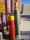 Acetylene Tank And Oxygen Tank With Welding Equipment