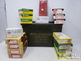 One ammo box with 307 rounds of 30-30 cartridges and 50 .30 carbine cartridges