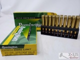 Big Lot of 30-06 cartridges with leather pouches and One small box of .38 S&W