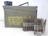One Ammo Box with one belt of Rifle cartridges