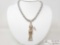 Sterling Silver Chain With Pendant- 77.5g