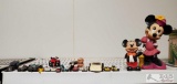 Vintage Toy Cars, and Vintage Mickey and Minnie Mouse Piggy Banks