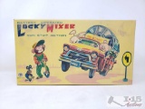 Vintage Battery Operated Lucky Mixer Toy In Box