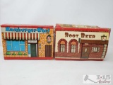Vintage Hamburger Chef Toy And Root Beer Toy