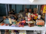 Vintage Toys. Pez. Jewelry Box. Knife. Binoculars.