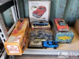 Vintage Battery Powered Mini-Car Transporter & Model Cars
