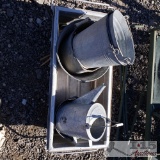 Trough, Buckets And A Watering Can