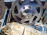 Four Ford Hubcaps