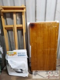 Wooden Easle, Canvases, Wooden Light Up Sketch Board,and More