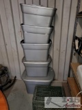 5 Storge Containers, With Painting Supplies