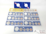 9 United States Special Mint Sets And 2 1986 Silver Liberty Half Dollar