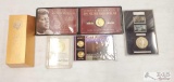 2005 Gold Plated Buffalo Nickles, Great Britain 1965 Stamps, U.S. Presidents Coin, 40% Silver