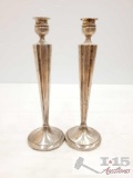 2 Sterling Silver Candle Holders