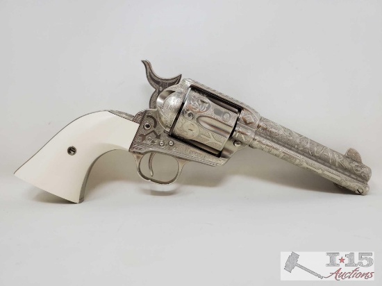 Colt Single Action Army Engraved .45 Revolver - CA OK
