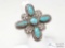 Native American Turquoise and Thunderbird Sterling Silver Ring