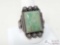 Native American Navajo M&R Calladitto Turquoise Sterling Silver Men's Ring