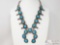 Native American Turquoise Sterling Silver Squash Blossom
