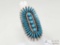 Native American Turquoise Cluster Sterling Silver Ring