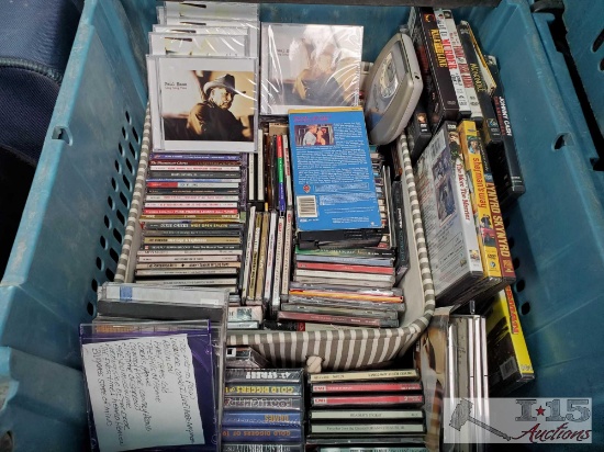 Tote Of DVD's And CD's
