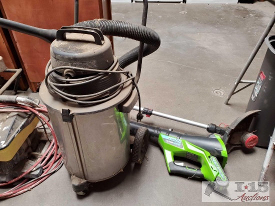 10 Gallon Shop?Vac, Craftsman Weed Wacker, Greenworks Blower
