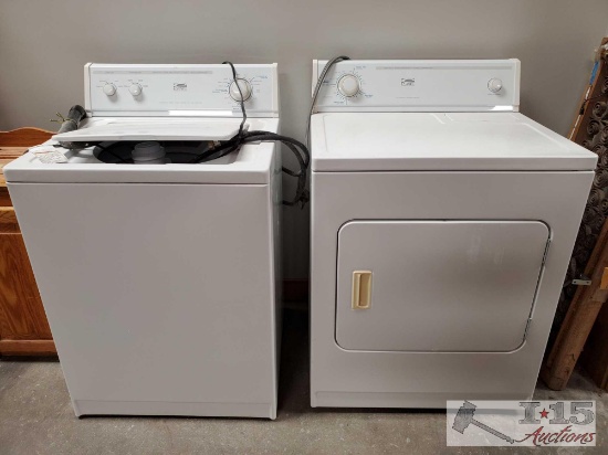 ESTATE Washer and Electric Dryer