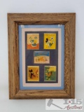Framed Mickey Mouse Stamp Collection