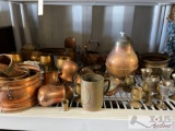 Brass, Copper, and Other Metal Cups, Pots, and Utensils