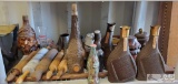 3 Beam's Choice Motern Masters Decanters, Wooden Baking Rolling Pins, Glassware, And More