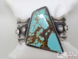 Native American Chimney Butte Turquoise Statement Cuff
