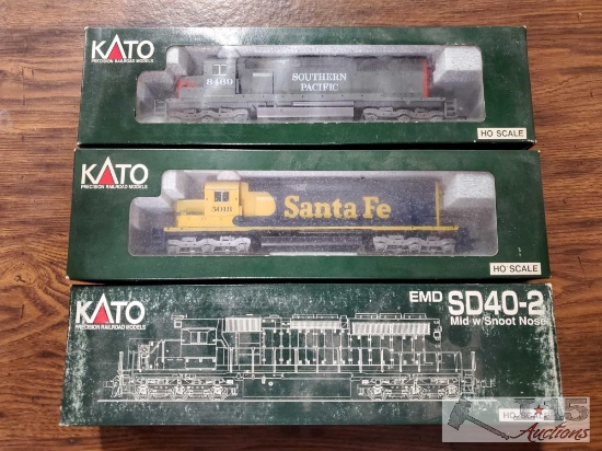 3 Kato HO Scale Locomotives