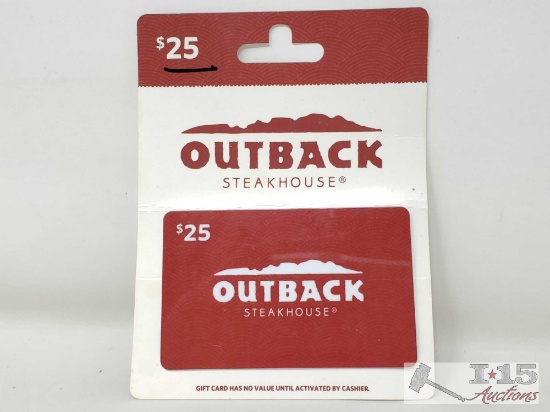 $25 Outback Steakhouse Gift Card