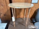 End Table with Glass Topper