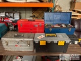 4 Tool Boxes with Tools