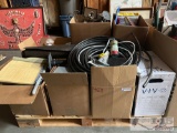 Pallet of boxes with misc items