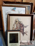 10 Pices of Framed Artwork