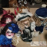 Porcelain Dolls, Porcelain Masks And Jester Masks