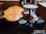 2 Teir Wooden End Table And End Table