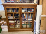 Wooden Book Case With Glass Doors