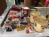 Vintage Cans, Cards, Shaving Products, and More.