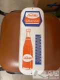 Vintage Nesbitt?s Orange Thermometer Sign