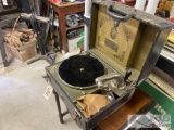 Vintage Harmony Record Player With Case