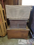 Vintage Speaker, Jewelry Box, and Chest
