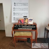 Hammond Organ And Bench